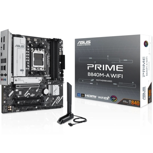 Placa de baza ASUS PRIME B840M-A WIFI, AMD B840, Socket AM5, mATX