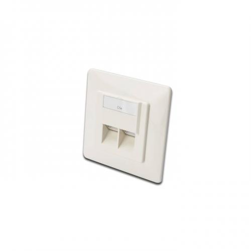 Priza Dubla Aplicata ASSMANN UTP CAT5e, 2x RJ45