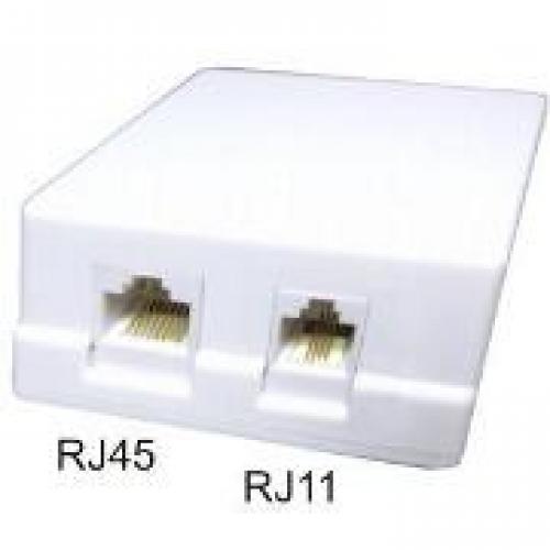 SHUNSHENG Priza dubla mixta cat5e RJ45+RJ11