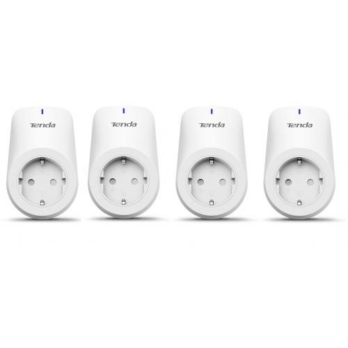 TENDA Smart Wi-Fi Plug with Energy Monitoring SP9(4 PACK), Wireless Standard: IEEE 802.12b/g/n, 2.4GHz,1T1R, Android 5.0 or higher, iOS 10 or higher, Certification:CE、EAC、RoHS, Maximum Power: 3.68KW.