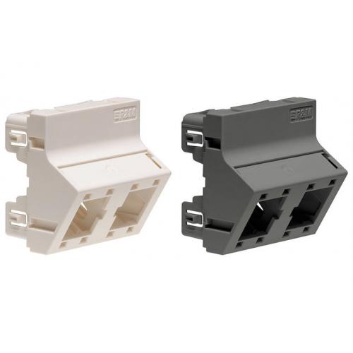 Priza R&M R313331, 2x RJ45, Black