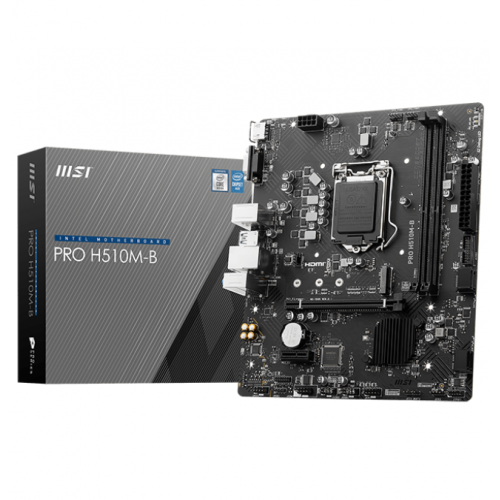Placa de baza MSI PRO H510M-B, Intel H470, Socket 1200, mATX