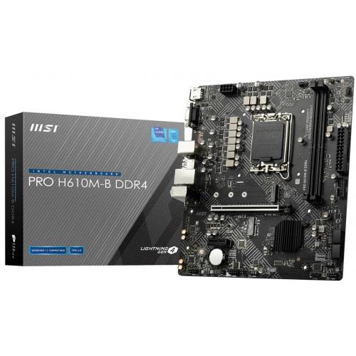 Placa de baza MSI H610M-B PRO DDR4, LGA 1700