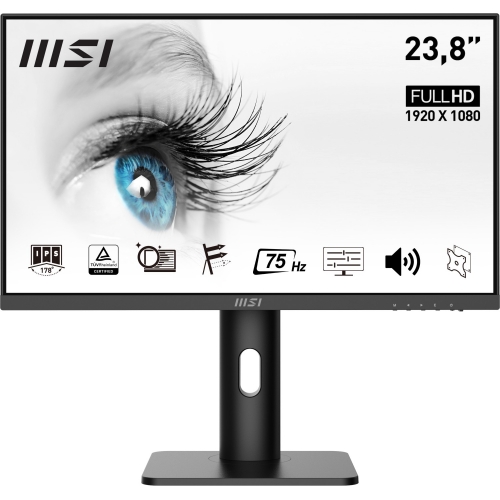 Monitor LED MSI PRO MP243P, 23.8inch, 1920x1080, 5ms GTG, Black