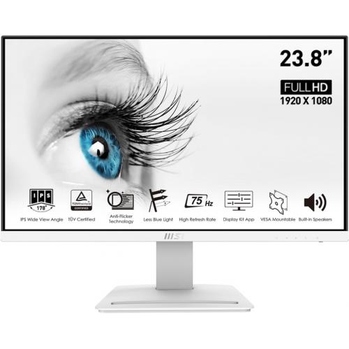 Monitor LED MSI Pro MP243W, 23.8inch, 1920x1080, 5ms GTG, White