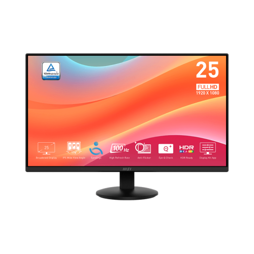 Monitor LED MSI PRO MP252L, 24.5 inch, 1920 x 1080 pixeli, 4 ms GTG, Black