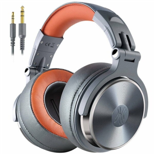 Casti cu microfon OneOdio Pro-50, 3.5 mm jack/6.35 mm jack, Grey-Orange