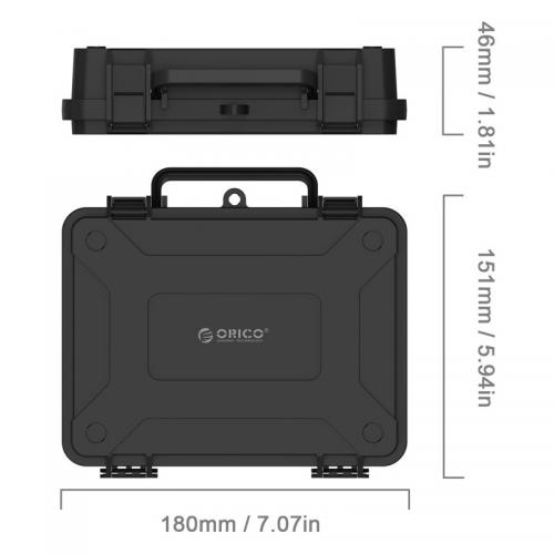 Protectie HDD Orico PHF-35 3.5inch, Black