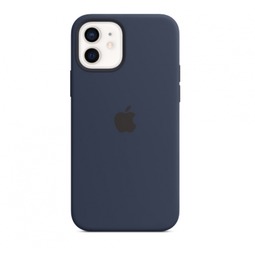 Apple iPhone 12/12 Pro Silicone Case with MagSafe - Deep Navy