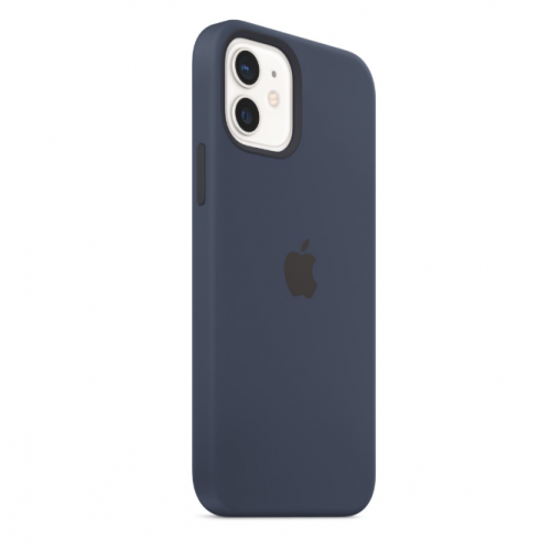 Protectie pentru spate Apple Silicone Case pentru iPhone 12/12 Pro, Navy