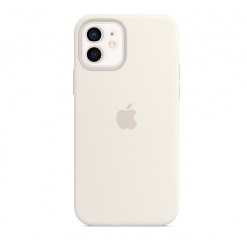 Apple iPhone 12/12 Pro Silicone Case with MagSafe - White