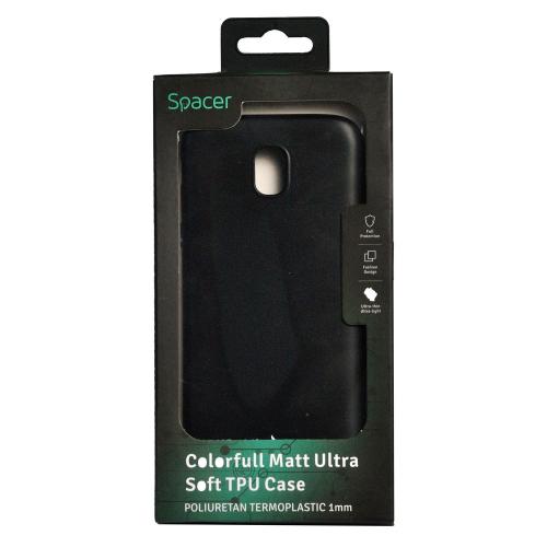 Protectie pentru spate Spacer ColorFull Matt Ultra pentru Samsung Galaxy J7 (2017), Black