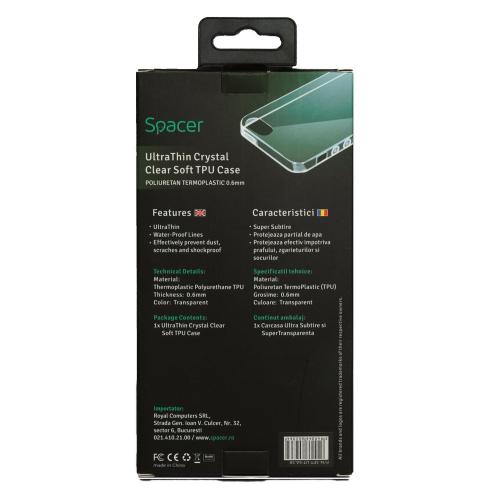 Protectie pentru spate Spacer UltraSubtire pentru Samsung Galaxy S8, Clear