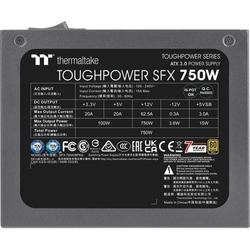 Sursa Thermaltake ToughPower SFX Gold - TT Premium Edition, 750W