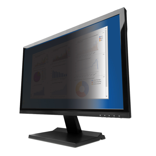 Filtru de confidentialitate V7 ScreenSentry, 31.5 inch, Black