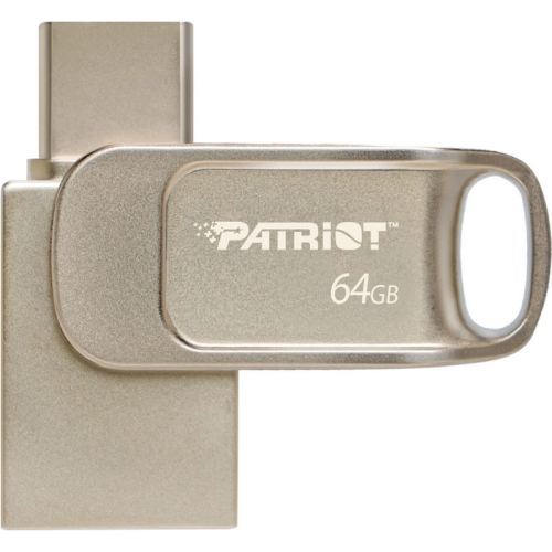 Stick Memorie Patriot Tab T560, 64GB, USB 3.2 gen 1 Type A / C, Silver
