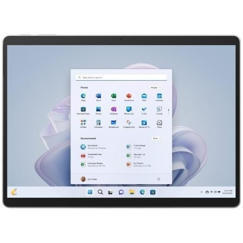 Laptop 2-in-1 Microsoft Surface Pro 9 QCH-00006, Intel Core i5-1245U, 13inch Touch, RAM 8GB, SSD 128GB, Intel Iris Xe Graphics, Windows 11 Pro, Platinum
