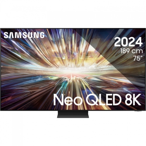 Televizor LED Samsung Smart QE75QN800D Seria QN800D, 75inch, Ultra HD 8K, Black