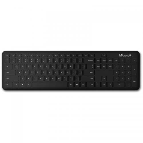 Kit Wireless Tastatura Microsoft QHG-00021, Bluetooth, Black + Mouse optic, Bluetooth, Black