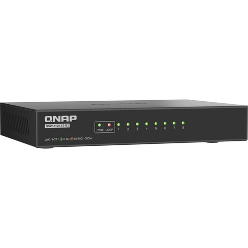 Switch QNAP QSW-1108-8T-R2, 8 porturi