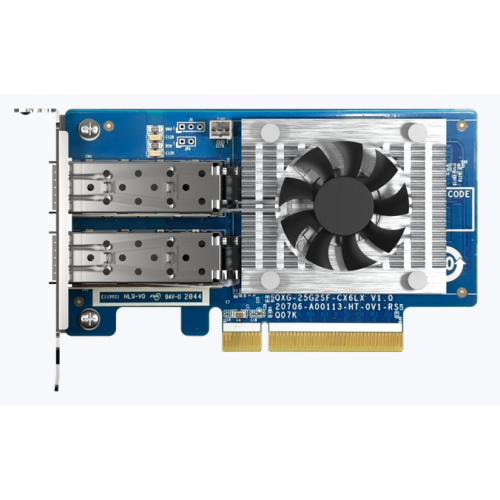 Placa de retea QNAP QXG-25G2SF-CX6, PCI Express 4.0 x8