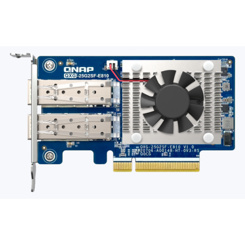 Placa de retea QNAP QXG-25G2SF-E810, PCI Express 4.0 x8