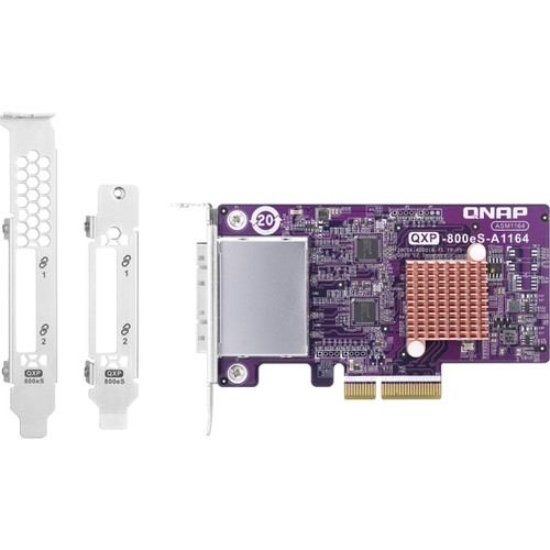 Placa de expansiune QNAP QXP-800eS-A1164, PCI Express Gen3 x4, 2 x SFF-8088
