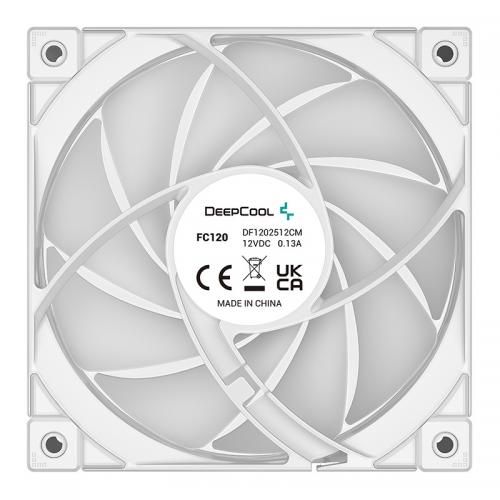 Kit Ventilator Deepcool FC120 WHITE, ARGB, 120mm, 3 bucati