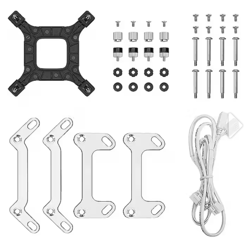 Cooler procesor Deepcool LP240, ARGB LED, 2 x 120mm, White