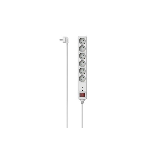 Prelungitor Hama R9223152, 6x Shucko, 1.4m, White