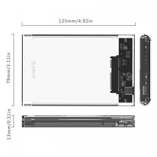 Rack HDD Orico 2139C3-G2, SATA3, USB 3.0, 2.5inch