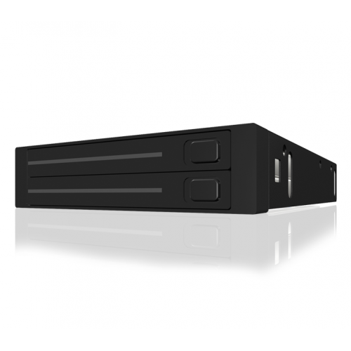 Rack HDD Raidsonic IcyBox, SATA3, 2x 2.5inch in 3.5inch, Black
