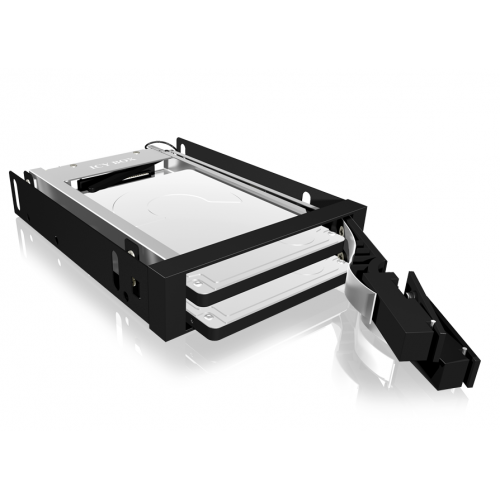 Rack HDD Raidsonic IcyBox, SATA3, 2x2.5inch in 3.5inch, Black