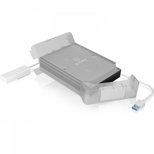 Rack HDD Raidsonic IcyBox, SATA3, USB 3.0, 2.5/3.5inch, White