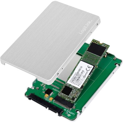 Rack SSD Logilink AD0021, M.2, SATA, Silver