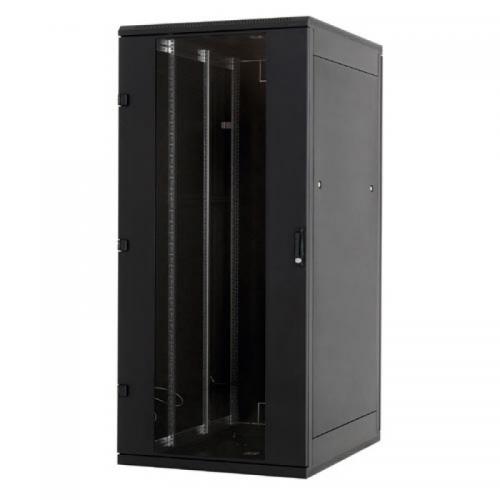 Rack de podea 19 Triton 42U 800x1000mm usa fata sticla panouri laterale/spate detasabile sectiuni pentru ventilatie activa, sectiuni acces cabluri sus/jos/spate IP20 negru