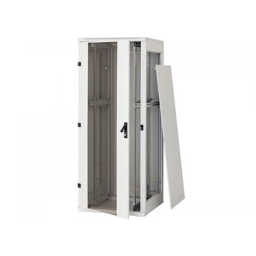 Rack de podea 19 Triton 22U 600x800mm usa fata sticla panouri laterale/spate detasabile sectiuni pentru ventilatie activa, sectiuni acces cabluri sus/jos/spate IP20 gri