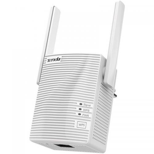 TENDA Extender Boost AC1200 WiFi for whole home, A18; Port: 1*10/100 Mbps RJ45; Standard and Protocol: IEEE 802.11a, IEEE 802.11n, and IEEE 802.11ac wave2 on 5 GHz/ IEEE 802.11b, IEEE 802.11g, and IEEE 802.11n on 2.4 GHz; Frequency Band: 11n: 2.412-2.484 