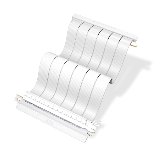 Cablu extensie PcCOOLER RC185 WH 4.0 PCI-E 4.0, 185mm