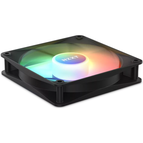 Ventilator NZXT F Series F120 RGB Core, RGB LED, 120 mm, Matte Black