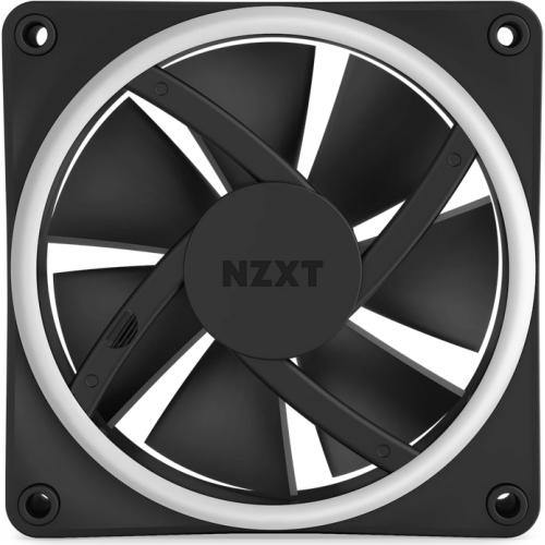 Ventilator NZXT F Series F120 RGB DUO, RGB LED, 120 mm, Matte Black