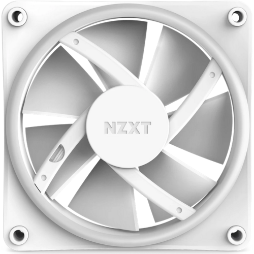 Ventilator NZXT F Series F120 RGB DUO, RGB LED, 120 mm, Matte White