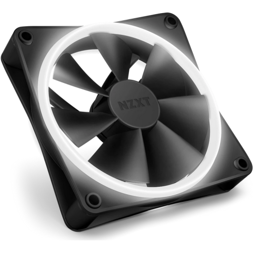 Kit Ventilator NZXT F Series F120 RGB DUO, RGB LED, 120 mm, Matte Black, 3 bucati