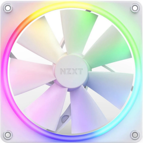 Ventilator NZXT F Series F140 RGB DUO, RGB LED, 140 mm, Matte White