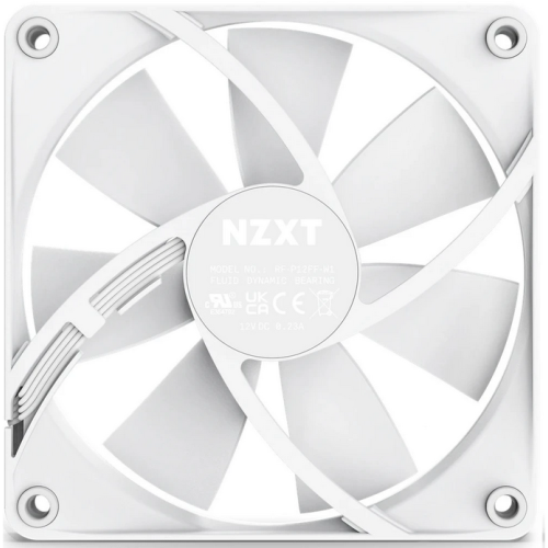 Ventilator NZXT F Series F120P (2022), 120 mm, Matte White