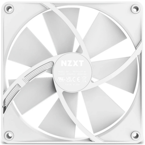 Ventilator NZXT F Series F140P (2022), 140 mm, Matte White