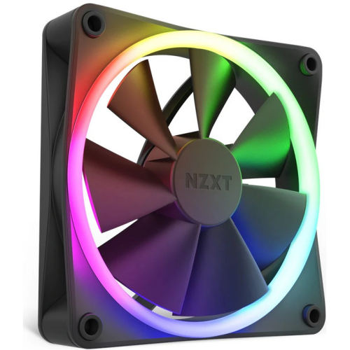 Ventilator NZXT F Series F120 RGB, RGB LED, 120 mm, Matte Black
