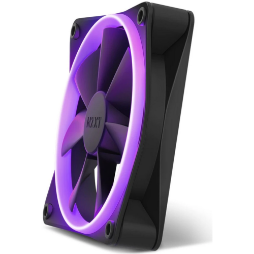 Ventilator NZXT F Series F120 RGB, RGB LED, 120 mm, Matte Black