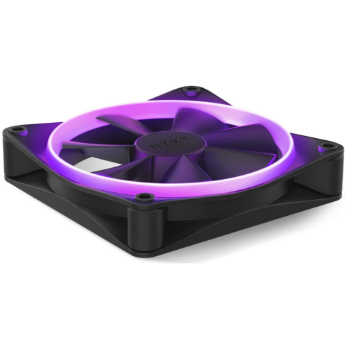 Ventilator NZXT F Series F120 RGB, RGB LED, 120 mm, Matte Black