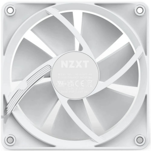 Ventilator NZXT F Series F120 RGB, RGB LED, 120 mm, Matte White
